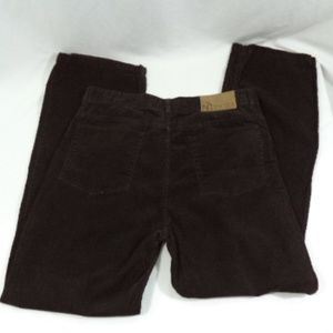 Nautica Mens Dark Brown Corduroy Pants Size 34x32